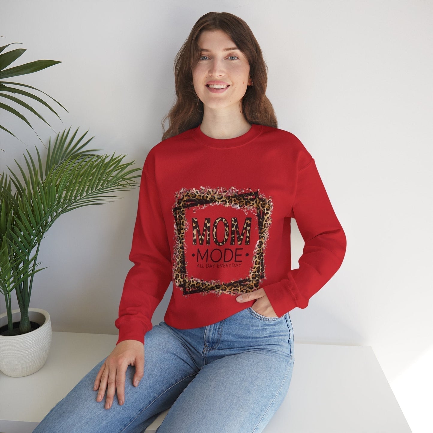 Mom Mode Sweatshirt Crewneck - All Day Everyday