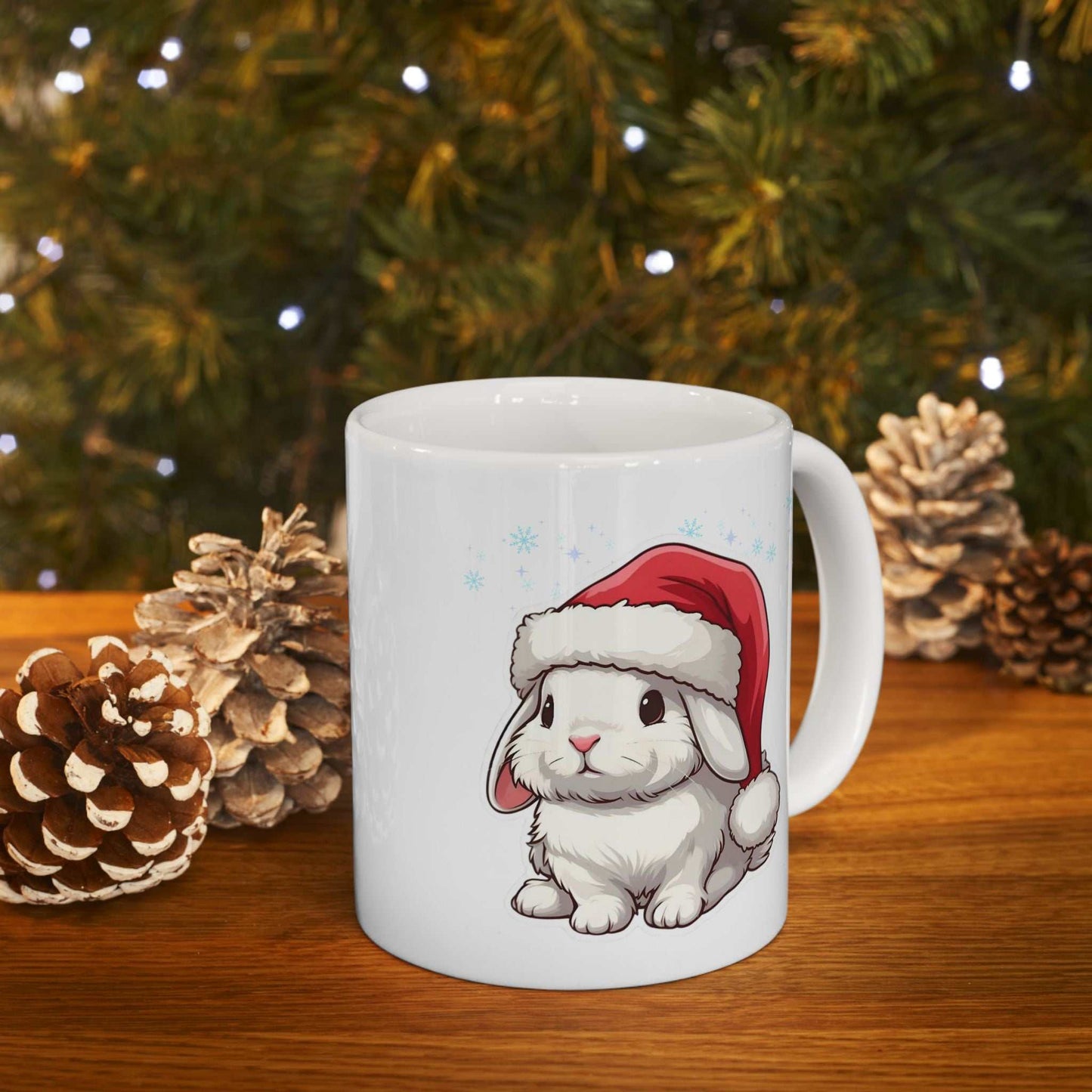 Cute Rabbit Christmas Mugs, Funny Rabbit Gift