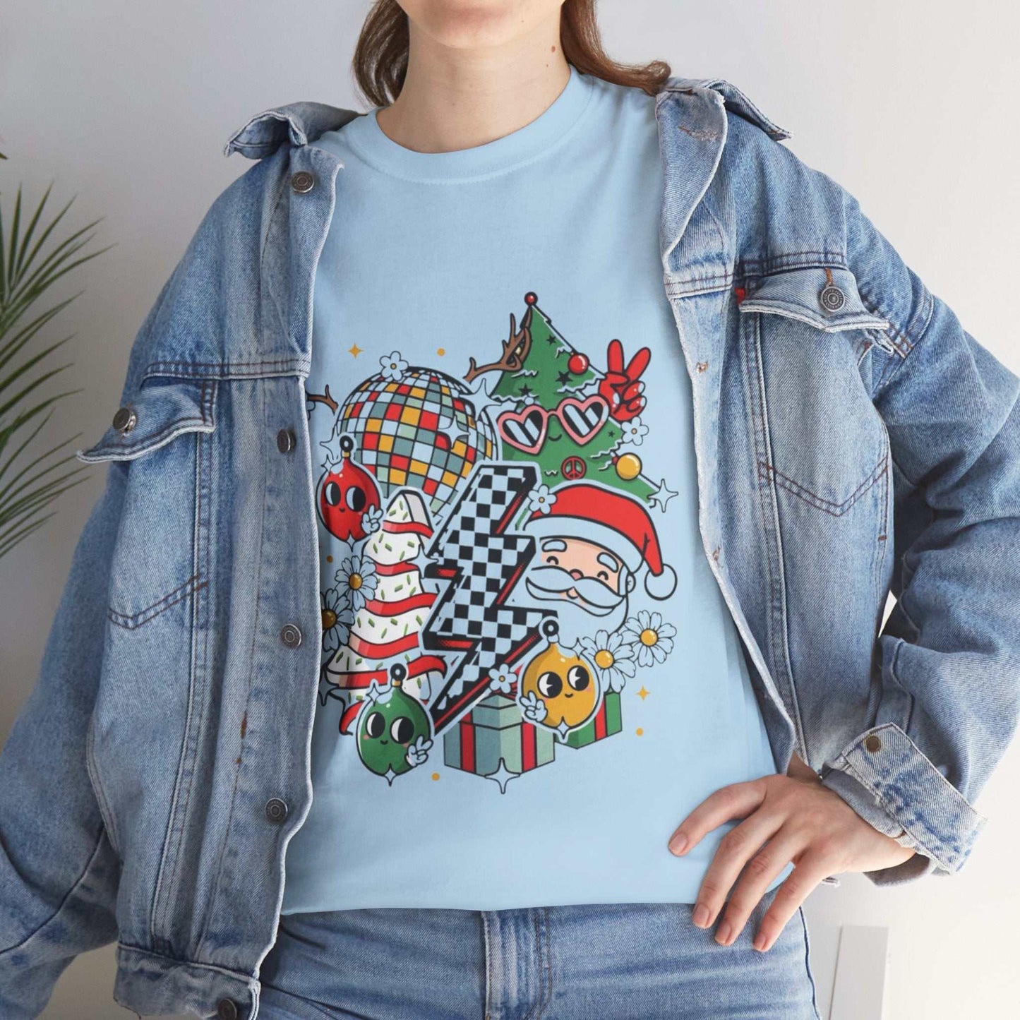 Christmas Disco Shirt Long Sleeve, Retro Disco Holiday Gift