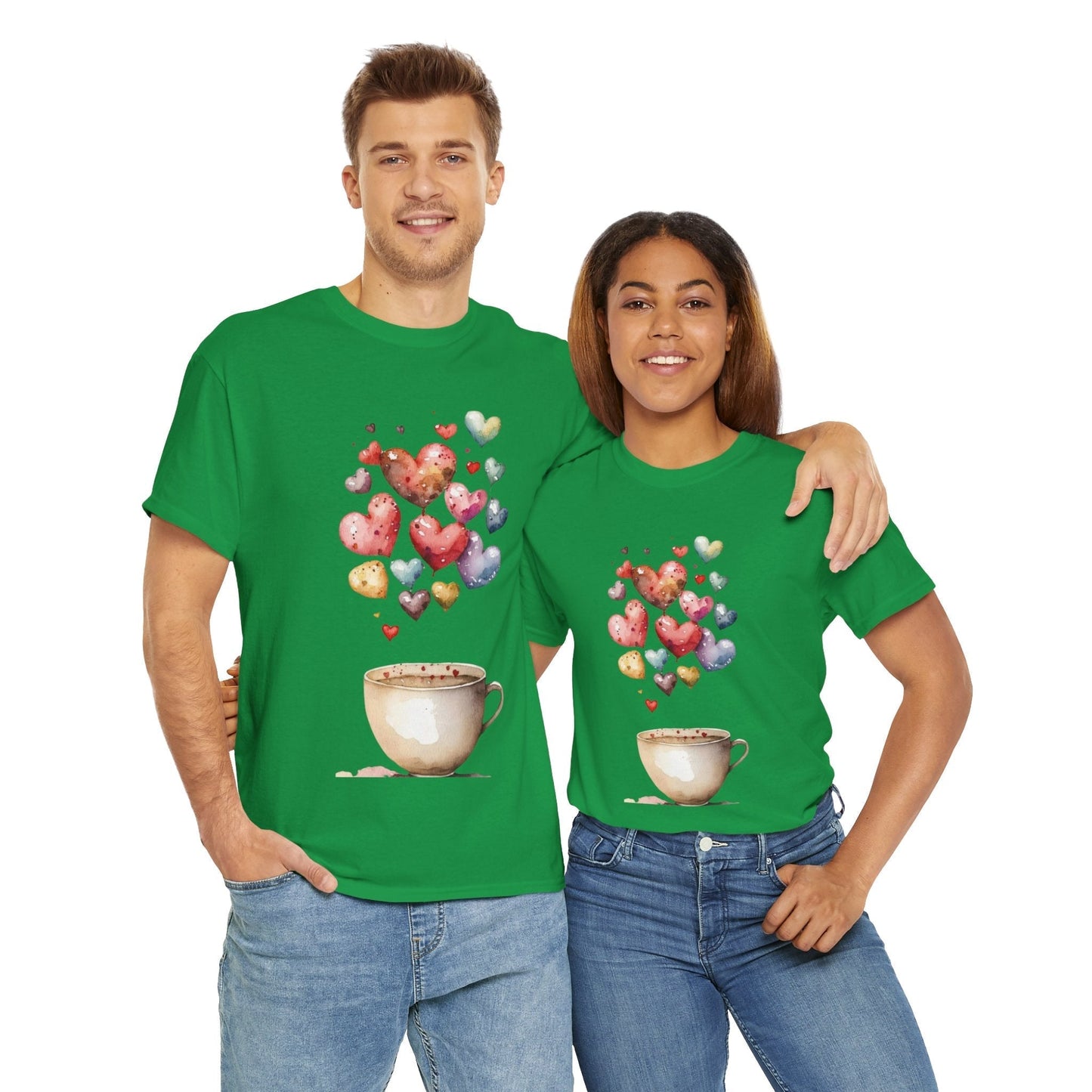 Coffee Is My Valentine T-Shirt, Cup Coffee Hearts Lover Gift