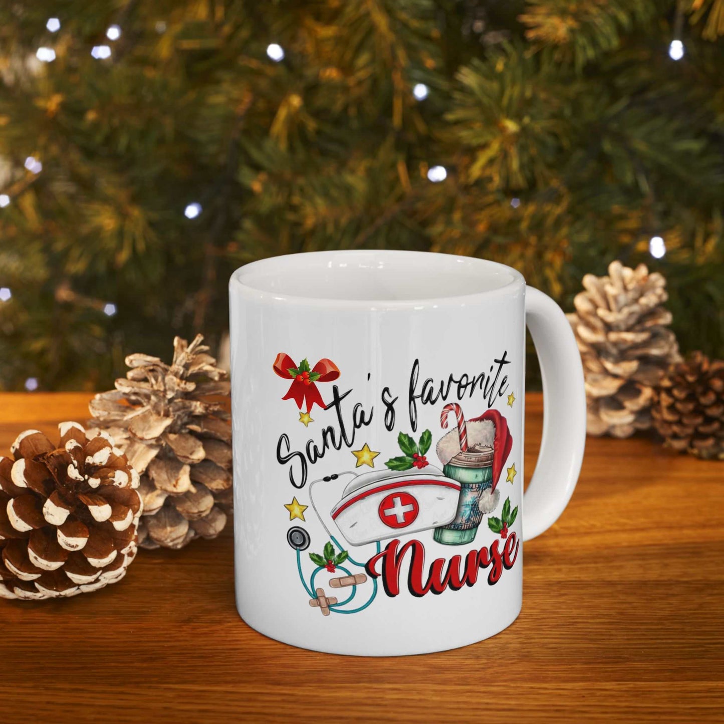 Santas Favorite Nurse Mugs, Nurse Christmas Gift