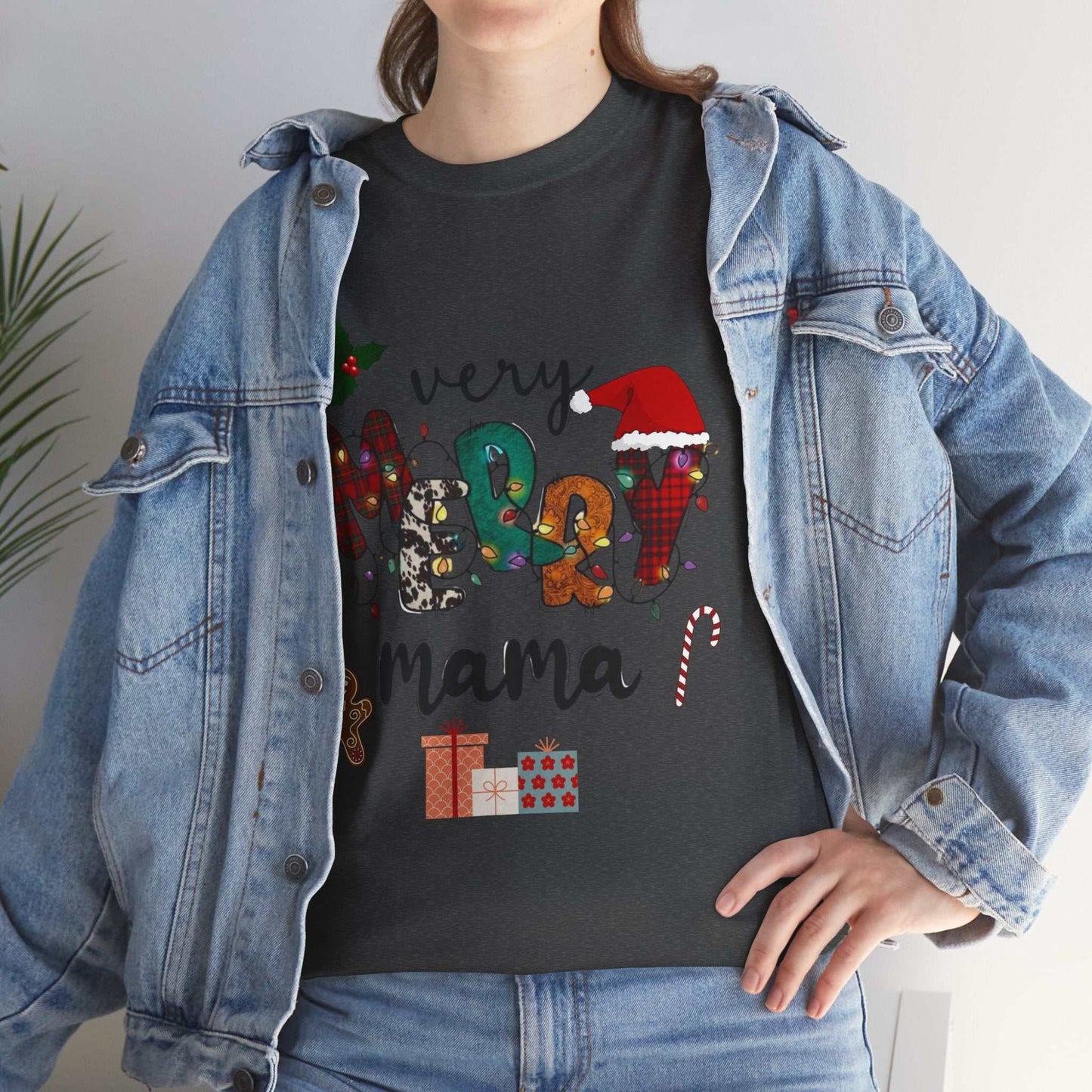 Very Merry Mama Christmas Shirt, Merry Christmas Party Gift