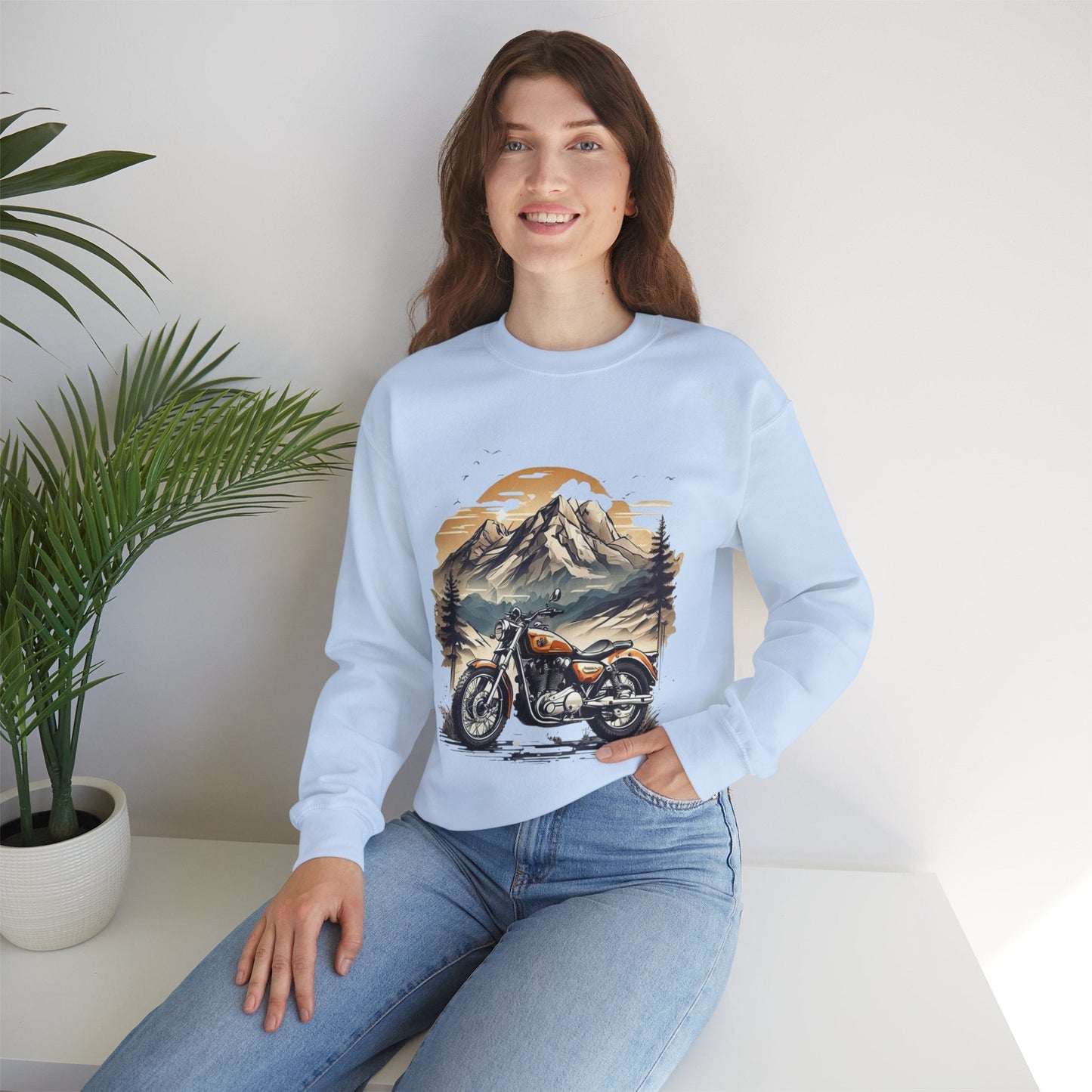 Adventure Awaits Motorcycle Sweatshirt, Retro Vintage Gift