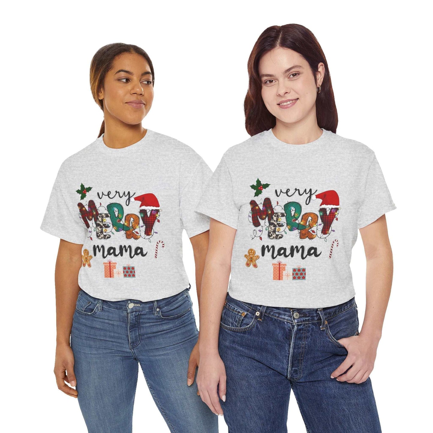 Very Merry Mama Christmas Shirt, Merry Christmas Party Gift