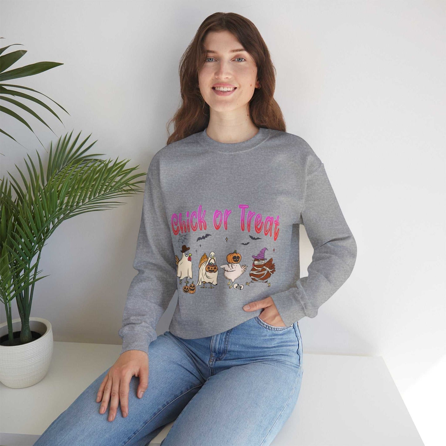 Halloween Chicken Sweatshirt, Chicken Lover Gift