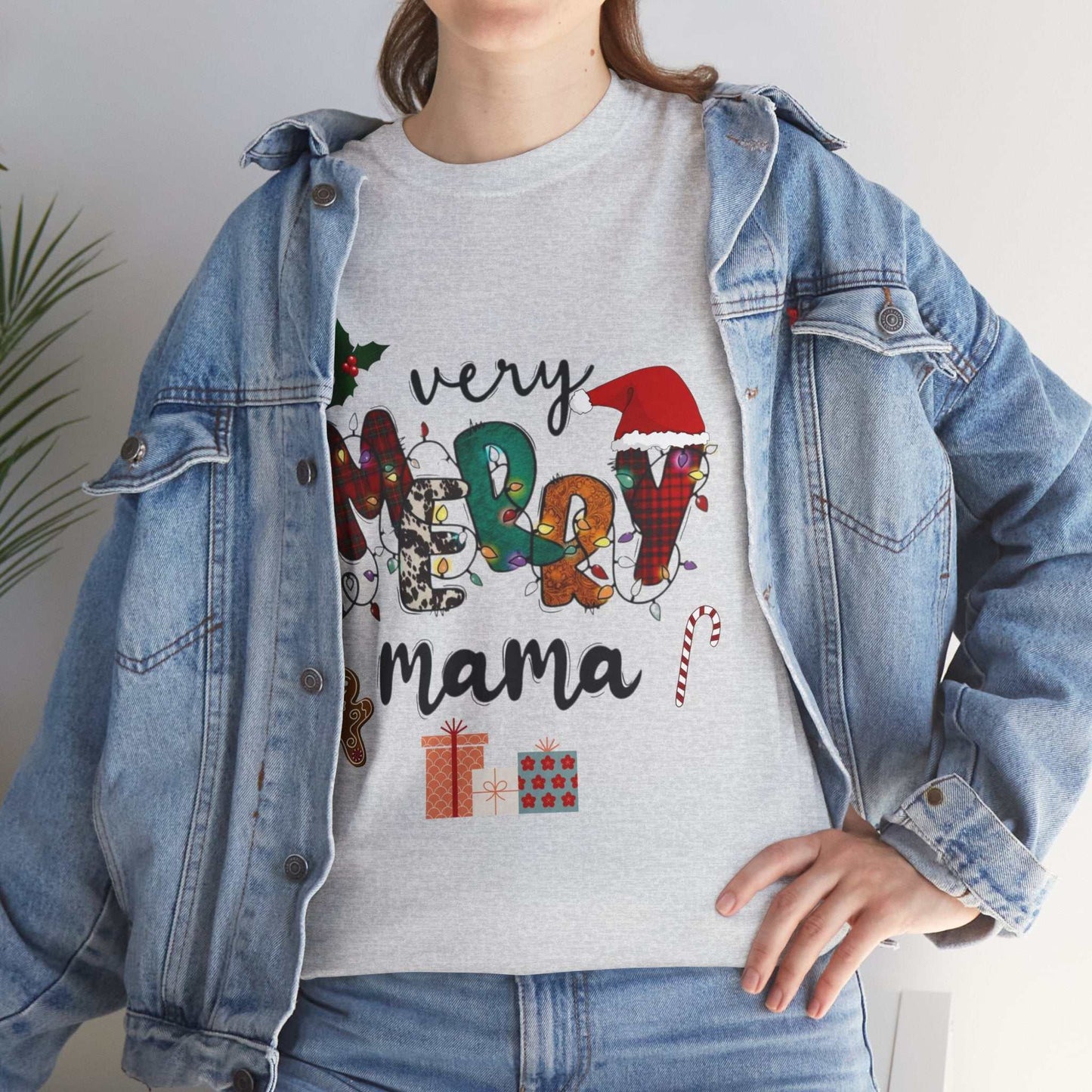 Very Merry Mama Christmas Shirt, Merry Christmas Party Gift