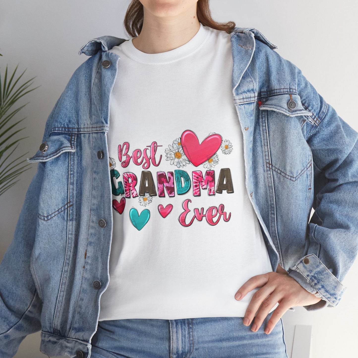 Best Grandma Ever Unisex Heavy Cotton Tee - Perfect Gift for Grandmothers