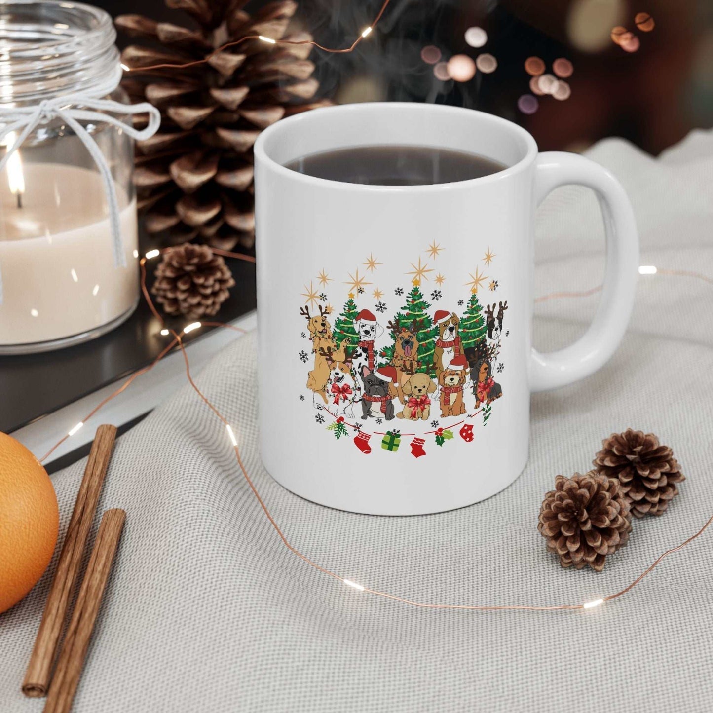 Christmas Dogs Mugs, Dog Mugs Gift