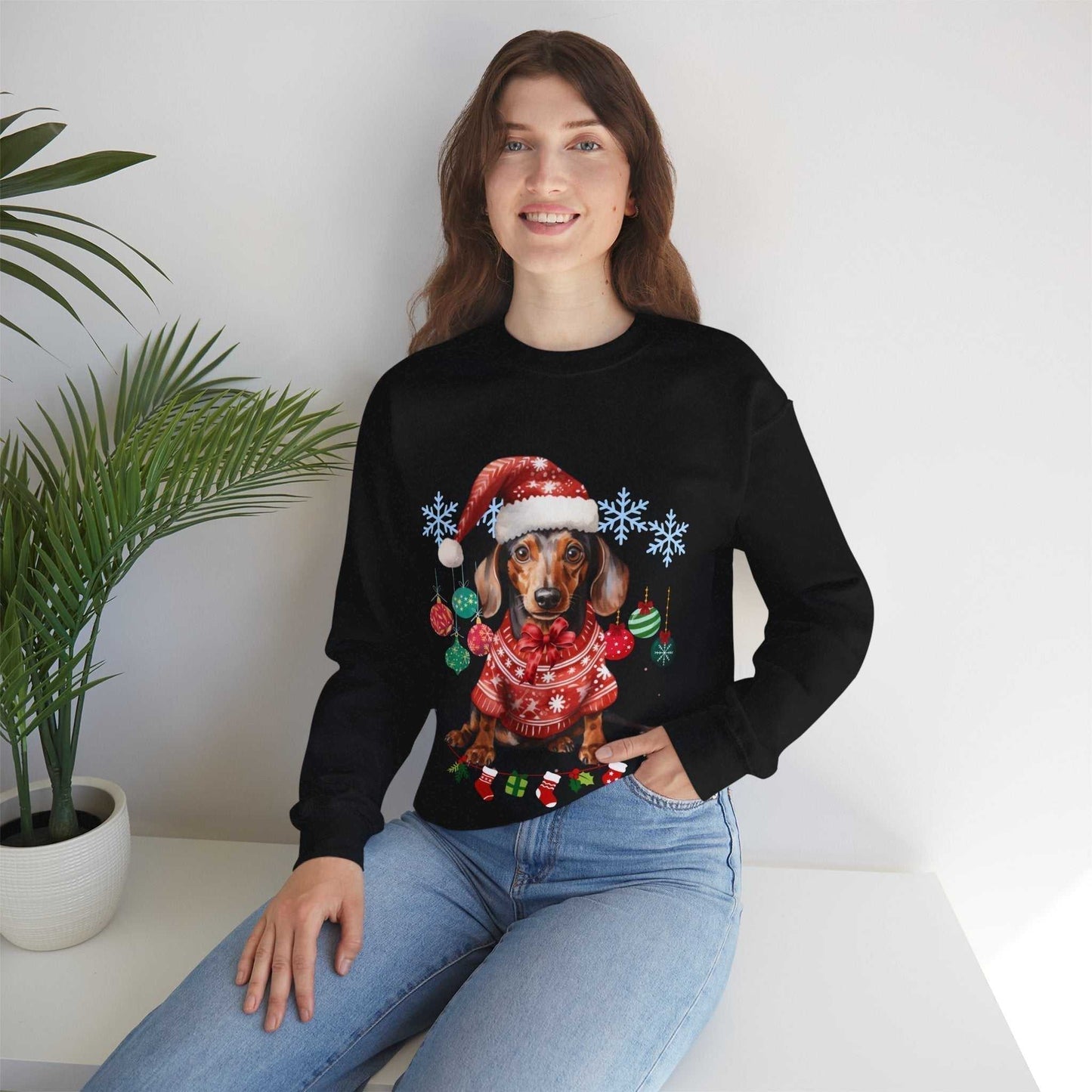 Christmas on the Farm Sweatshirt, Dog Christmas Gift,