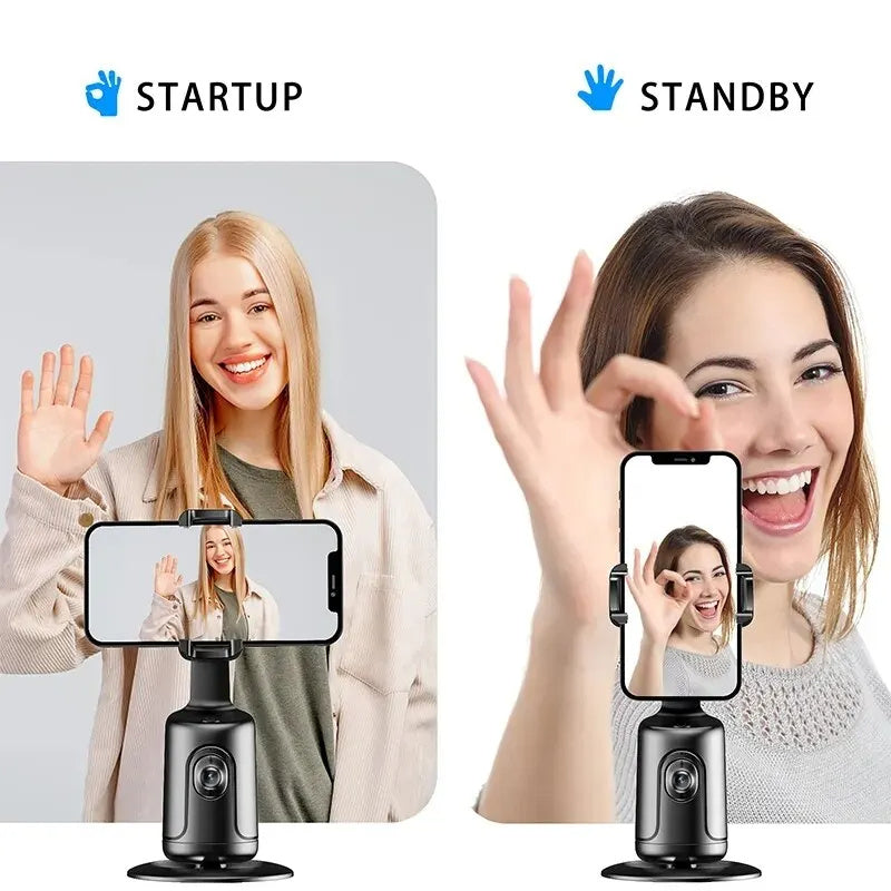 360 Auto Face Tracking Gimbal - AI Phone Holder for Vlogging & Live Streaming 🔥 TODAY ONLY: 50% OFF!