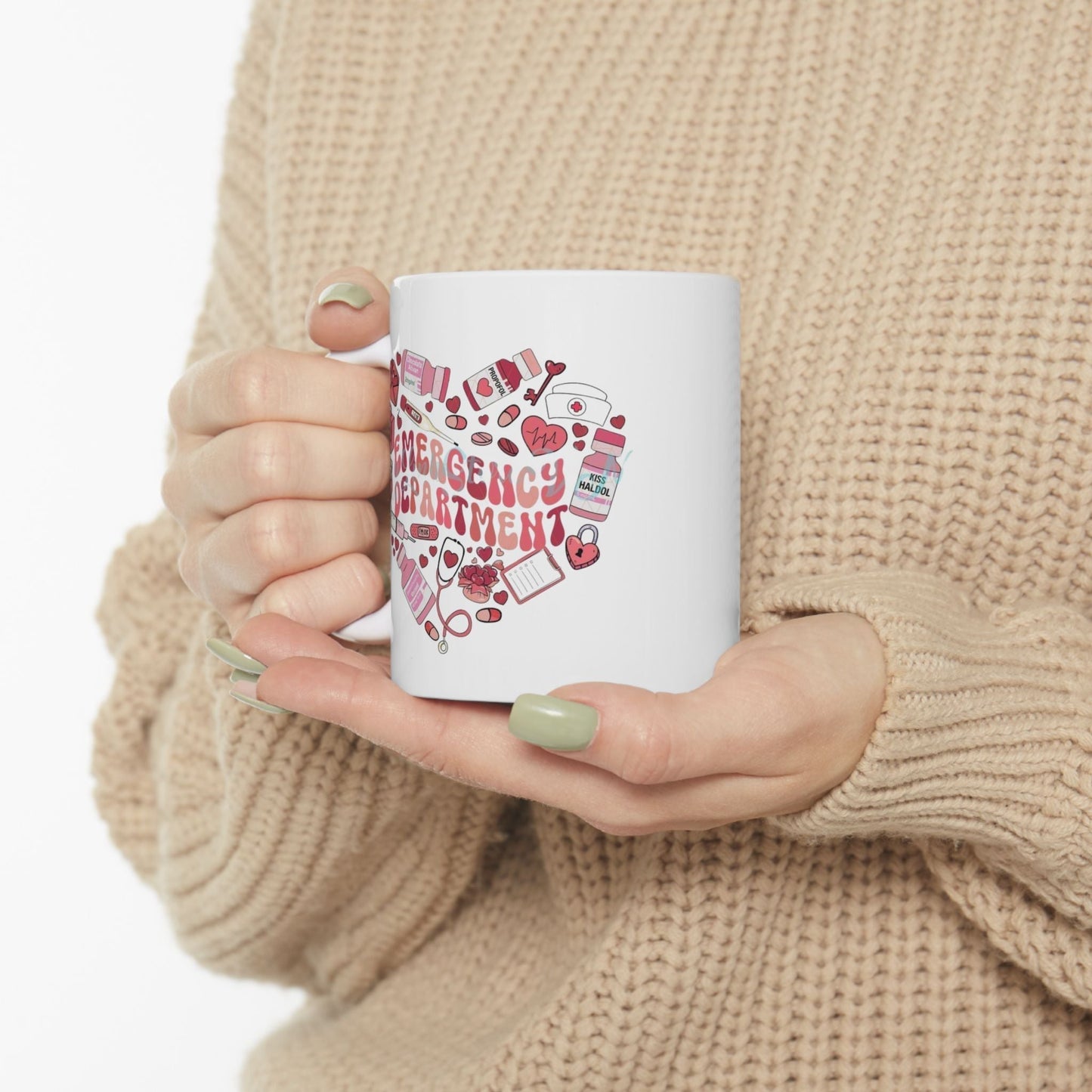 Emergency Department Nurse Valentine Mugs, Valentines Day Nursing Gifts