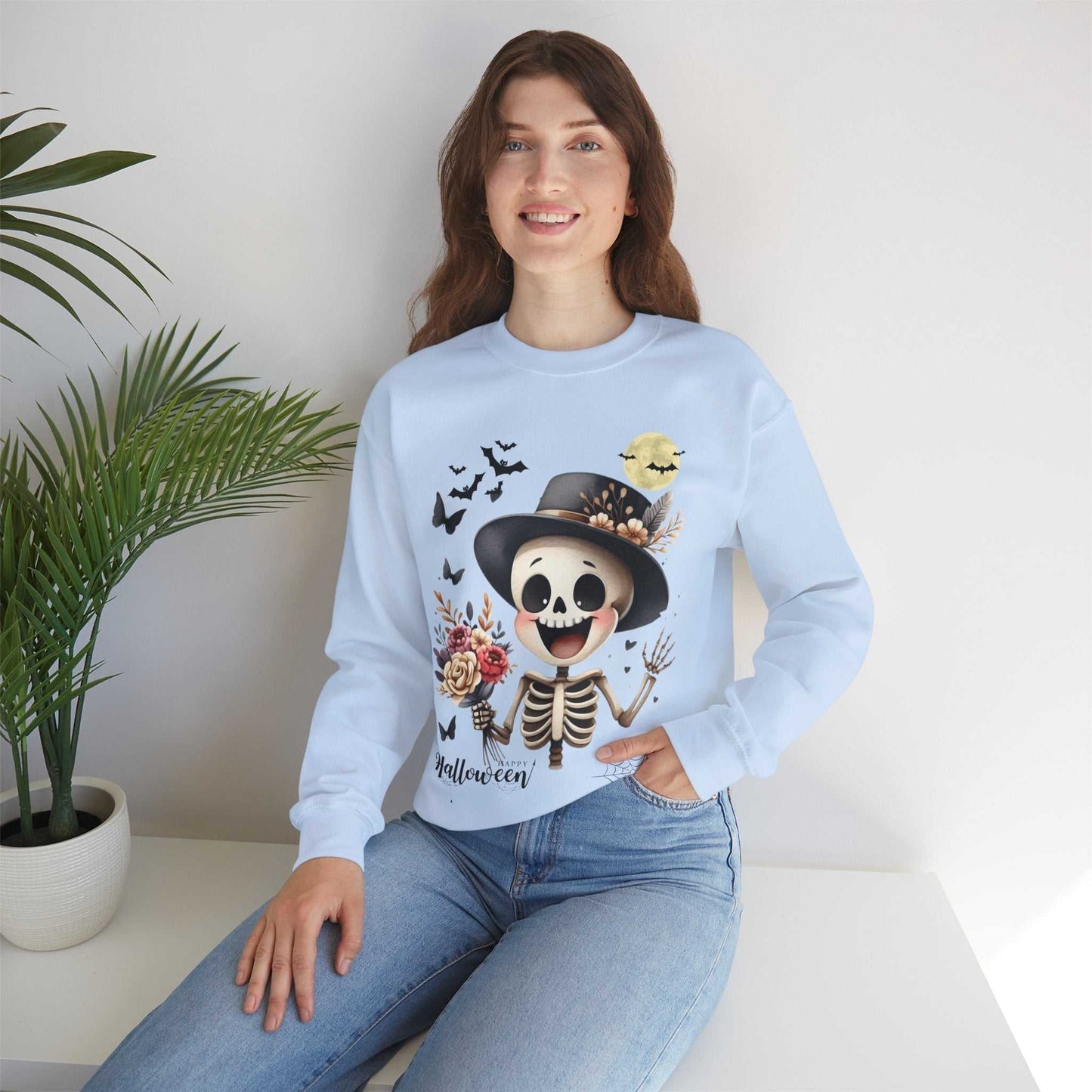 Funny Skeleton Kids Halloween Sweatshirt – Spooky & Cute Costume Alternative!