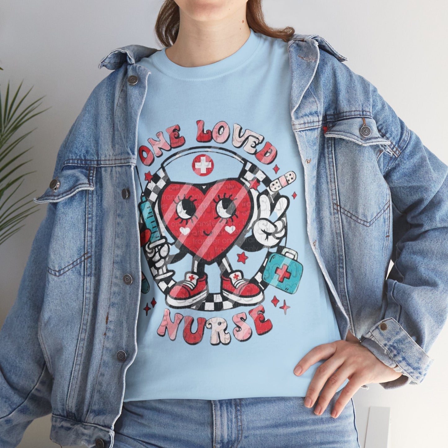 One Love Nurse T-Shirt, Nurse Heart Loved Gift