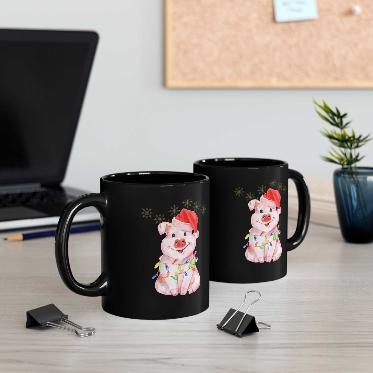 Funny Christmas Pig Mugs, Gift for Christmas