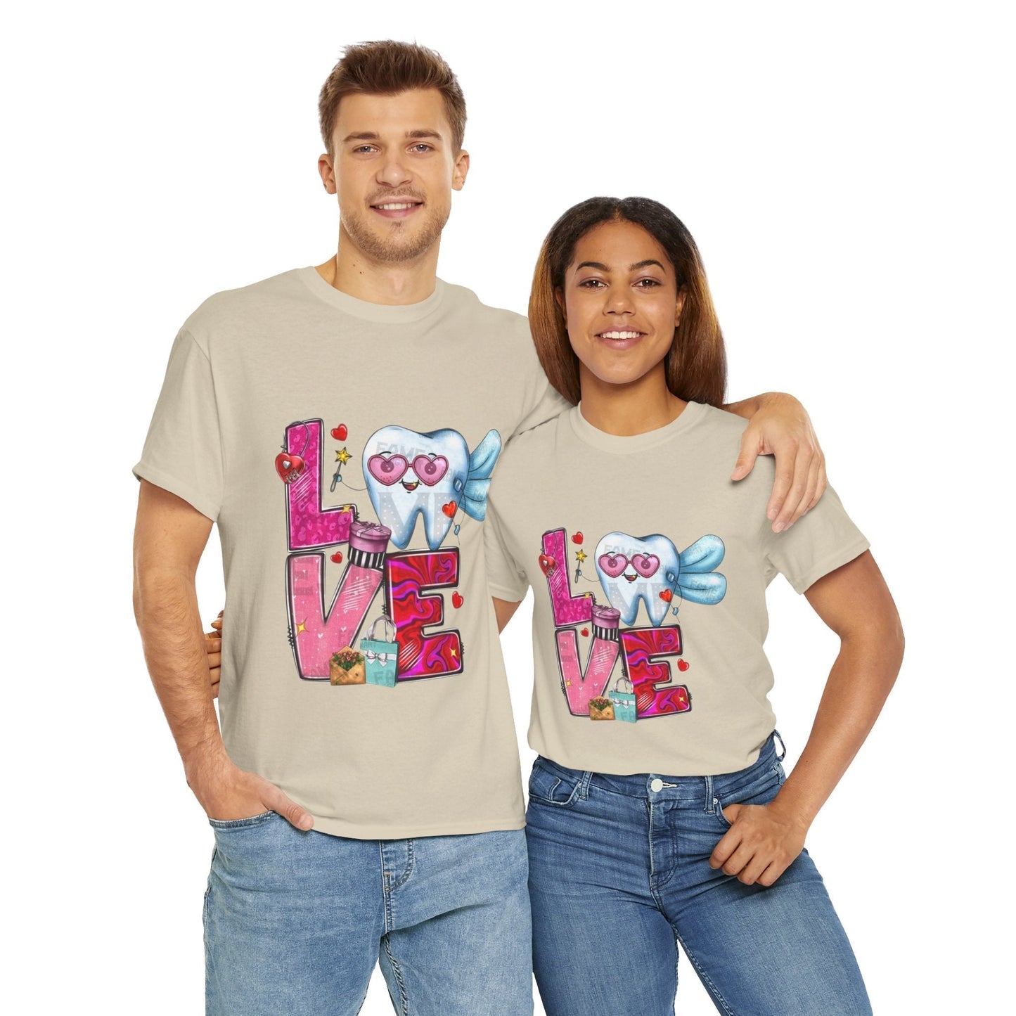 Love Dental Valentine T-Shirt, Dental Hygienist Gift