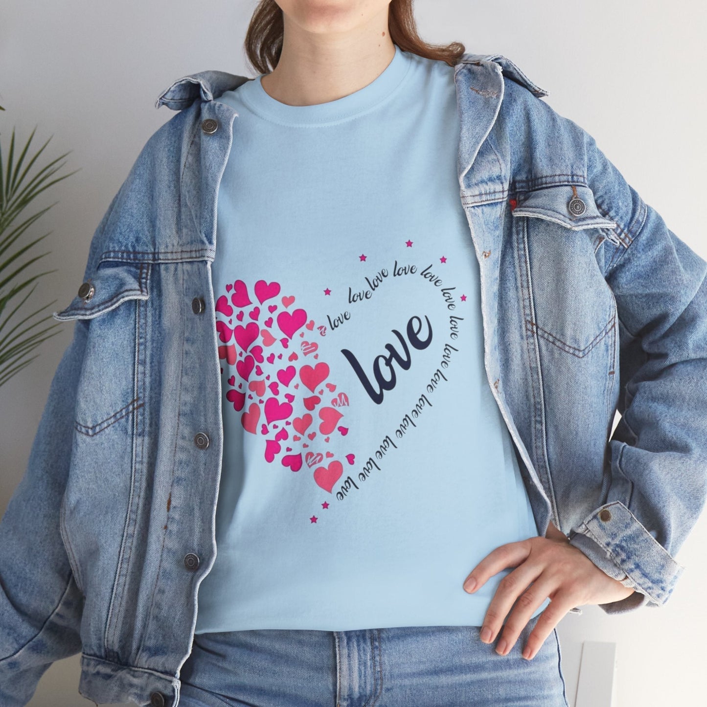 Valentines Day Hearts Love T-Shirt, Red Heart Love Gift