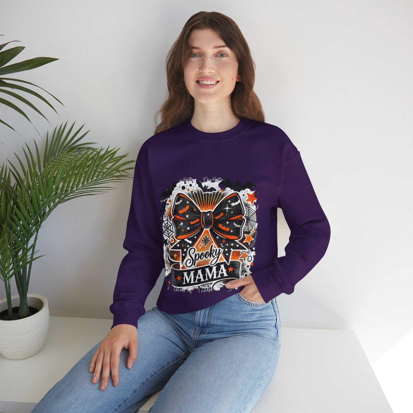 Spooky Mama Sweatshirt, Coquette Halloween Gift, Retro Halloween