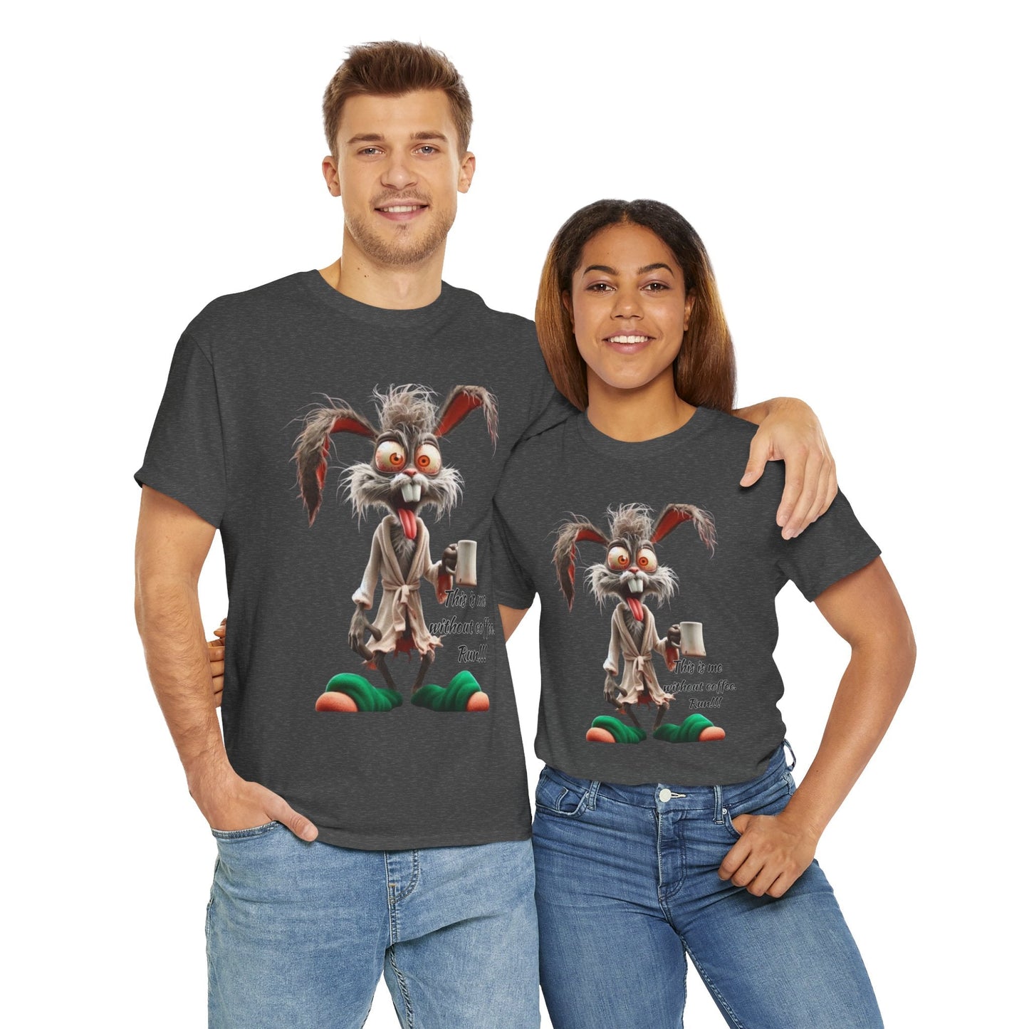 Funny Coffee Lover Tee - Unisex Heavy Cotton Shirt, Perfect Gift for Caffeine Addicts