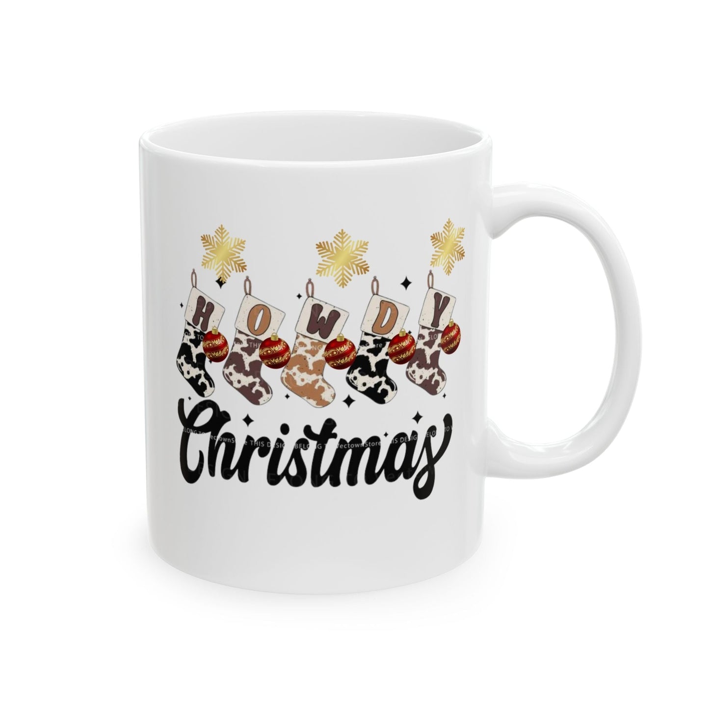 Howdy Christmas Mugs, Christmas Western Gift