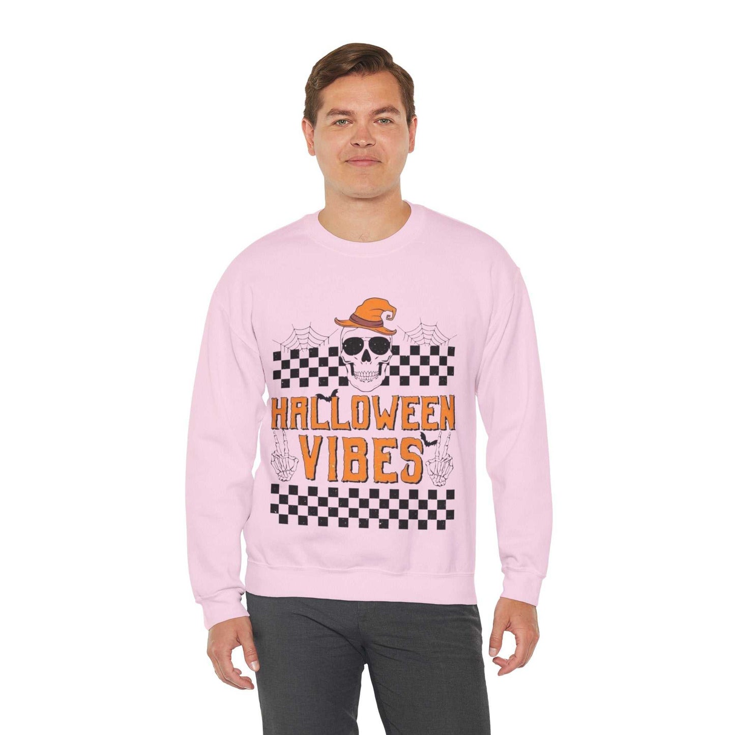 Halloween Vibes Crewneck Sweatshirt | Cozy Fall Apparel, Spooky Season Gift