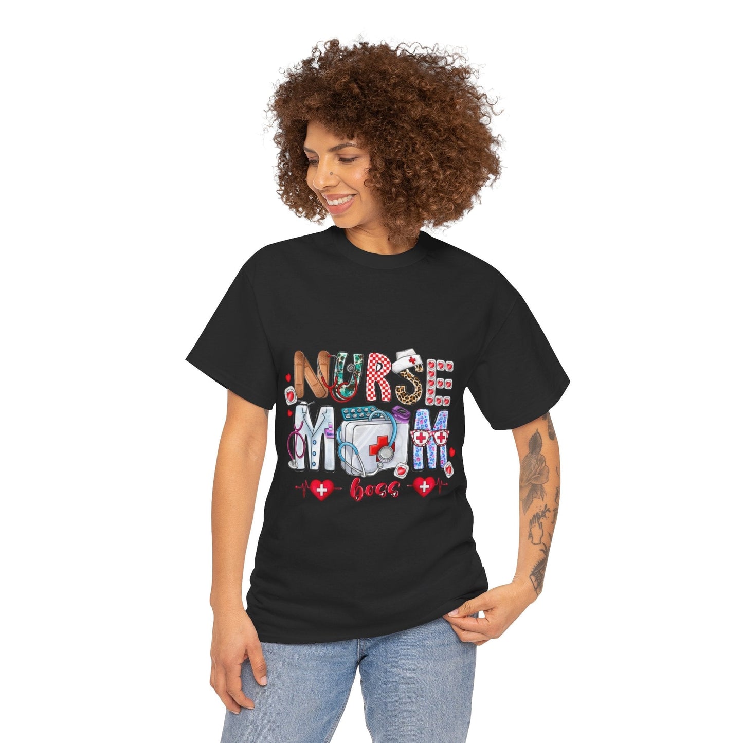Nurse Mom Boss Shirt, Gift For Nurse Mom