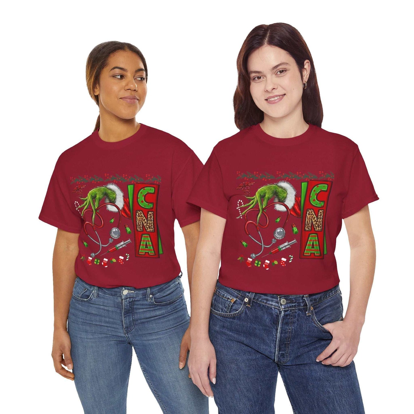 Nurse Stethoscope Christmas T-shirt, Grinch Stethoscope Gift
