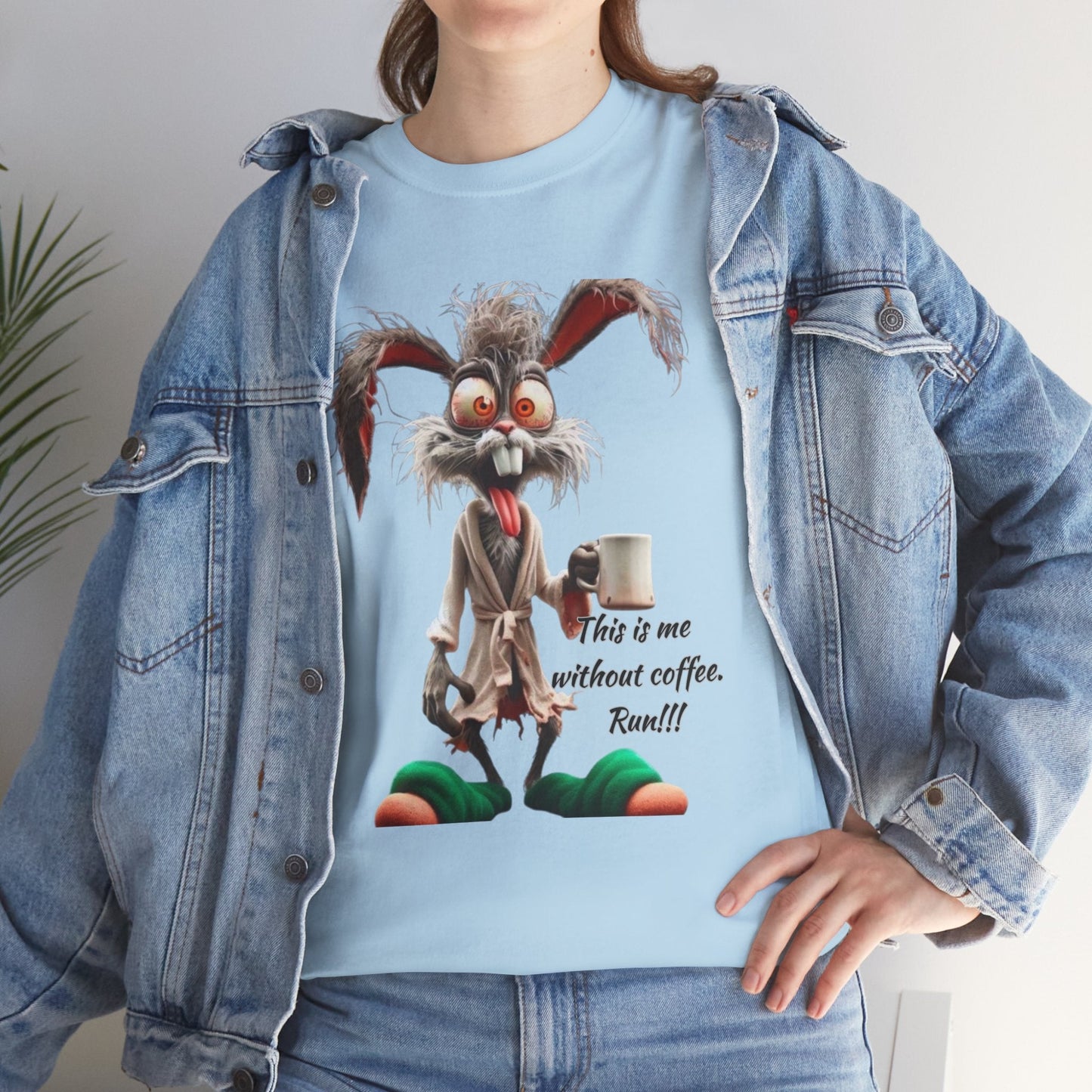 Funny Coffee Lover Tee - Unisex Heavy Cotton Shirt, Perfect Gift for Caffeine Addicts