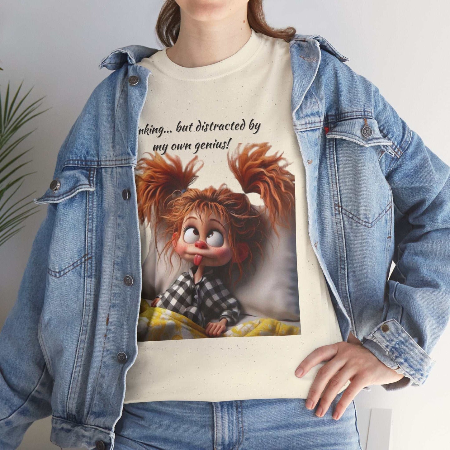 Whimsical Cotton Graphic Tee - Fun Casual Wear, Perfect Gift for Kids and Adults
