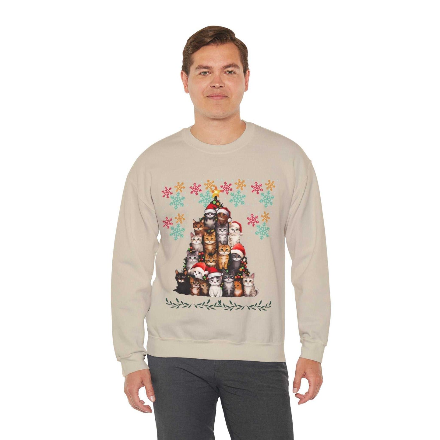 Funny Cats Christmas Sweatshirt, Cat Lover Gift