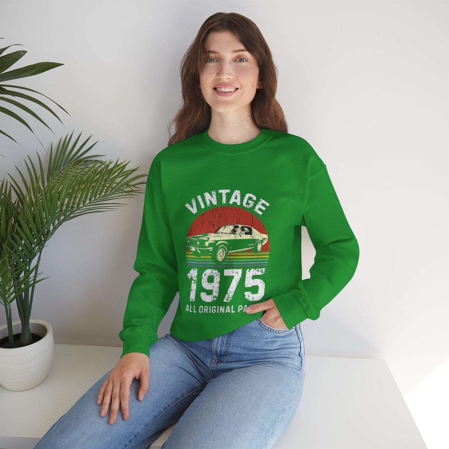 Retro Vintage 1975 Sweatshirt - Original Parts Crewneck | Classic Style