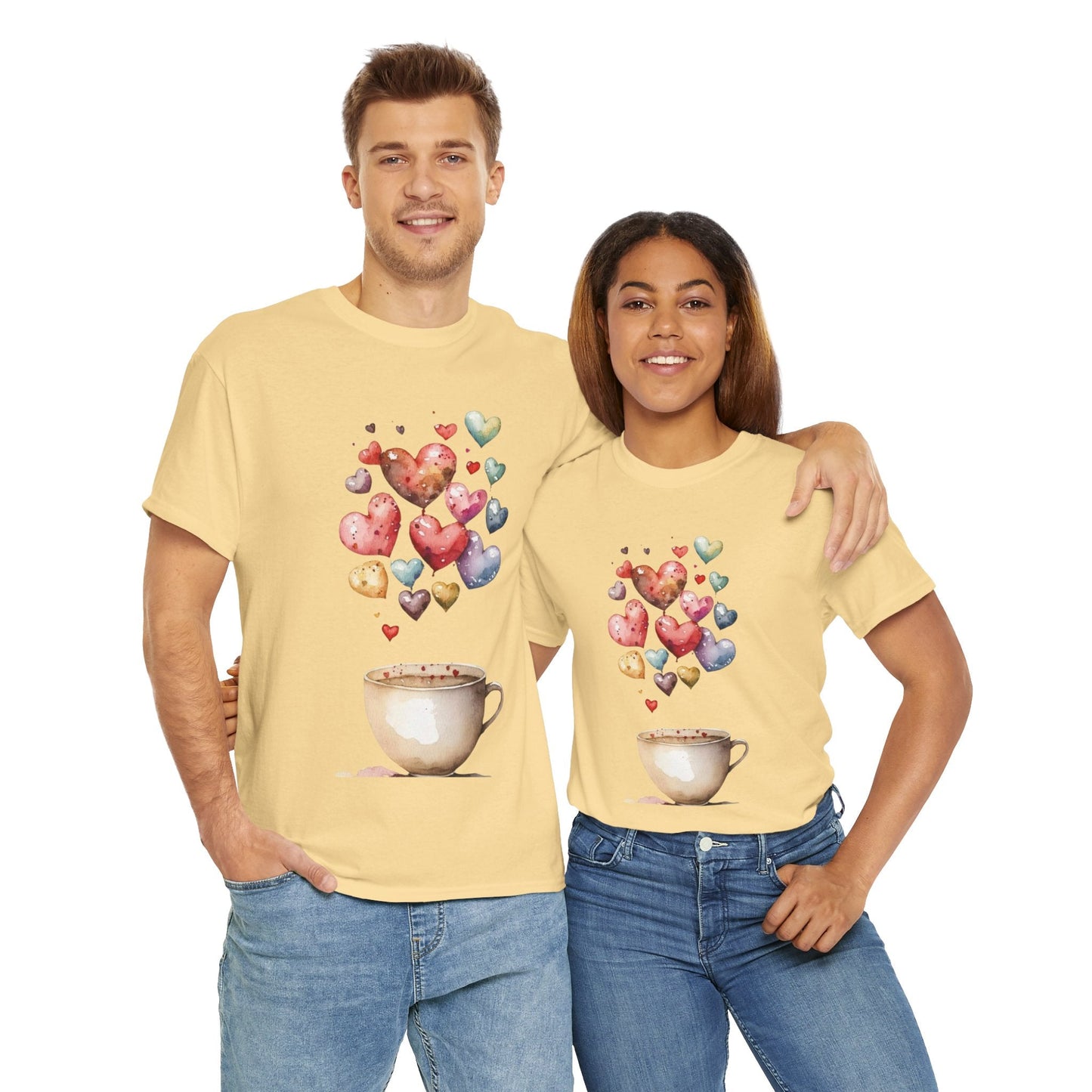 Coffee Is My Valentine T-Shirt, Cup Coffee Hearts Lover Gift