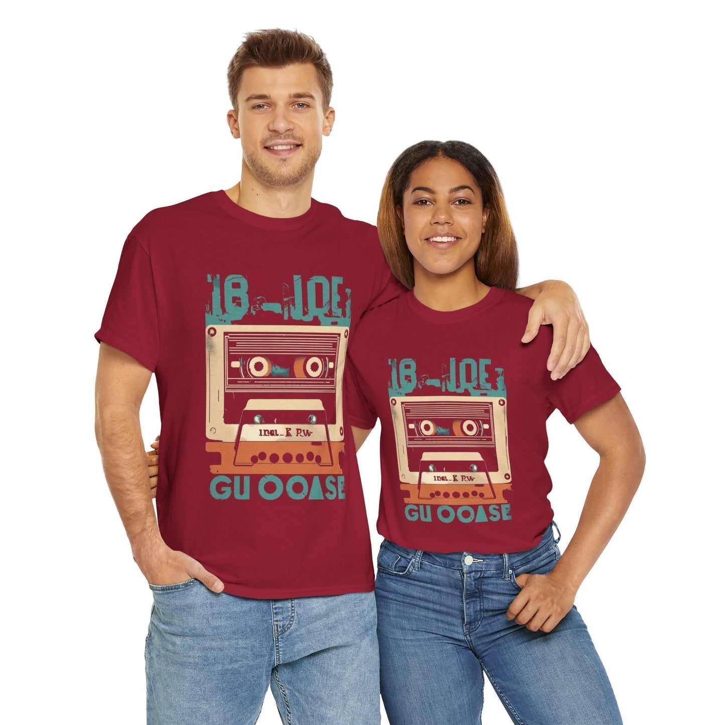 Retro Cassette Unisex Heavy Cotton Tee – Nostalgic Music Apparel