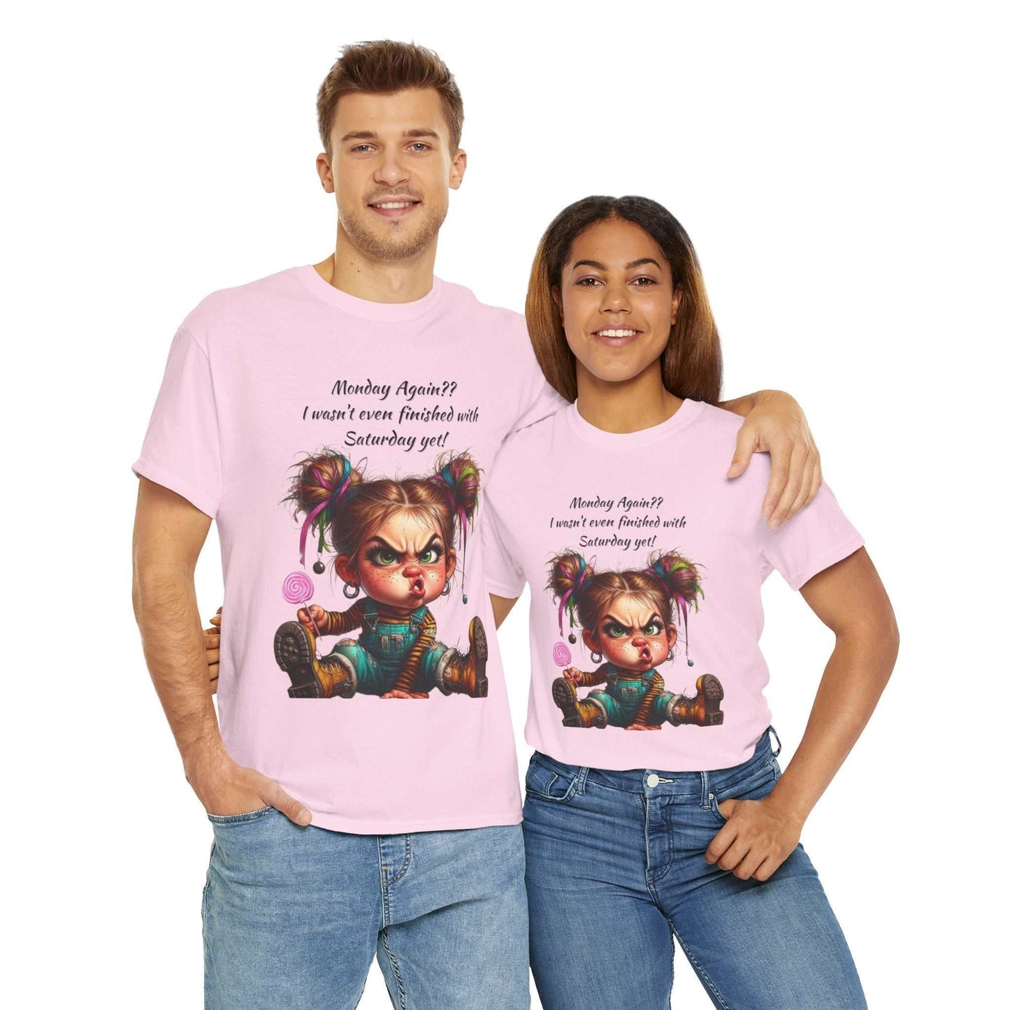 Sassy Cartoon Tee, Funny Graphic Tee, Unisex Cotton Shirt, Quirky Gift