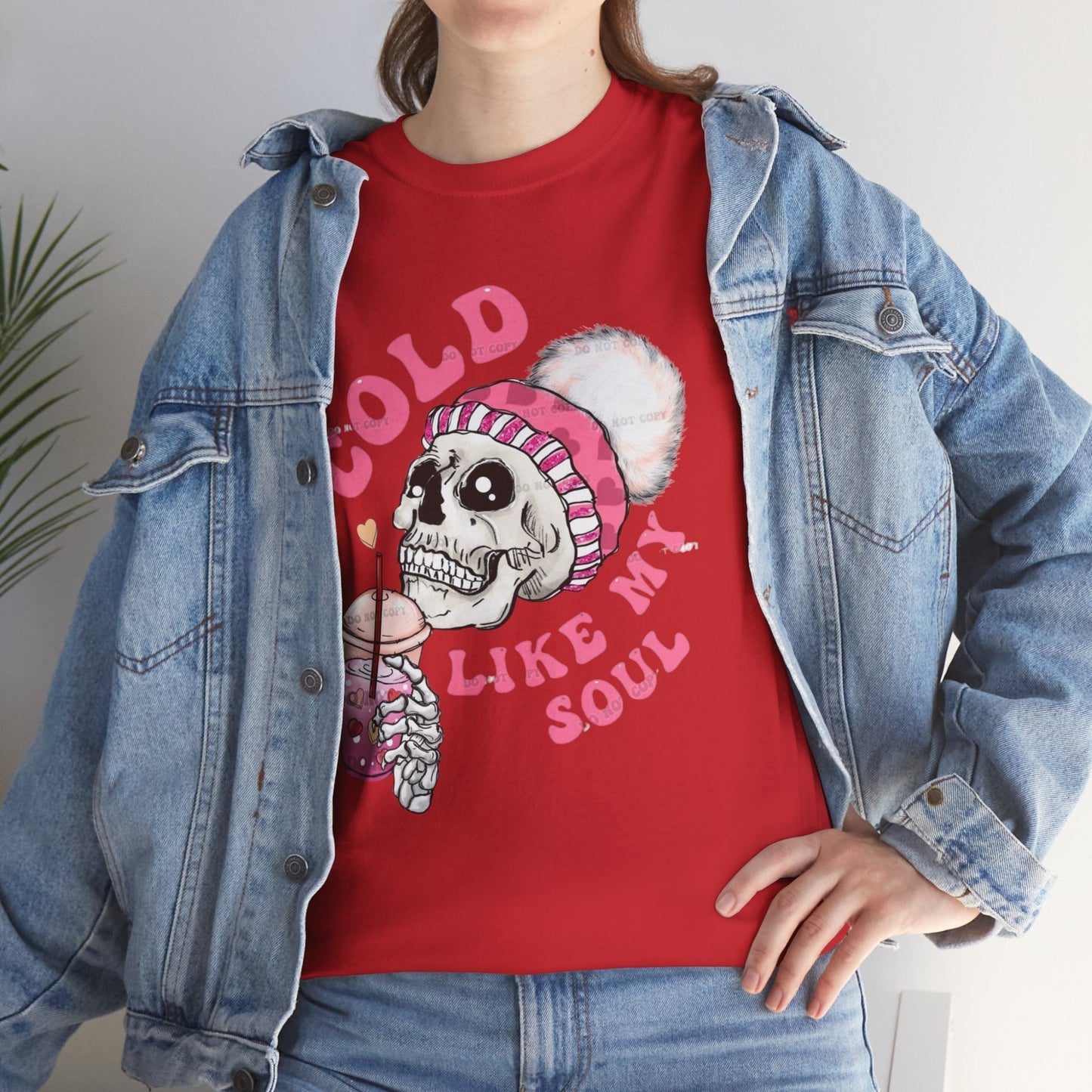 Cold Like My Soul T-Shirt, Skeleton Coffee Gift