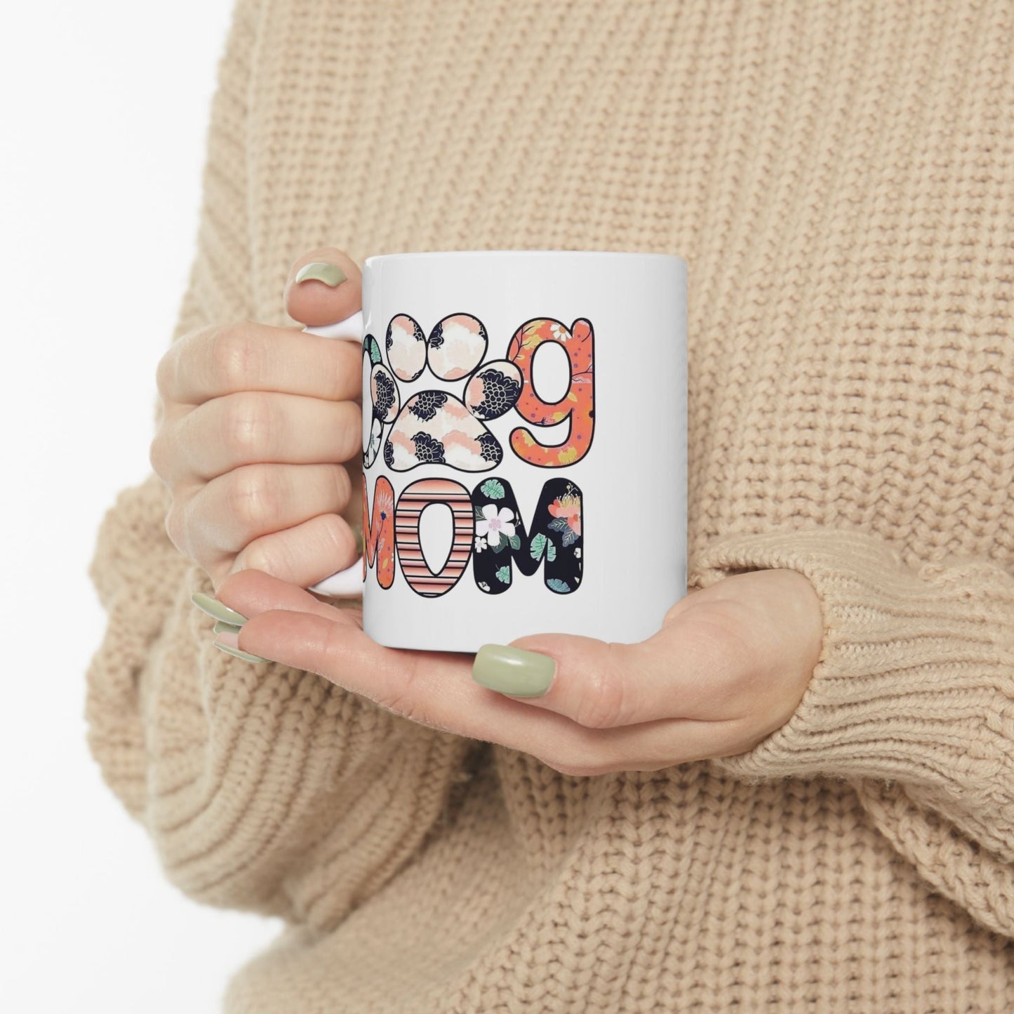 Floral Design Mom Mug - Perfect Gift for Mother's Day or Birthdays