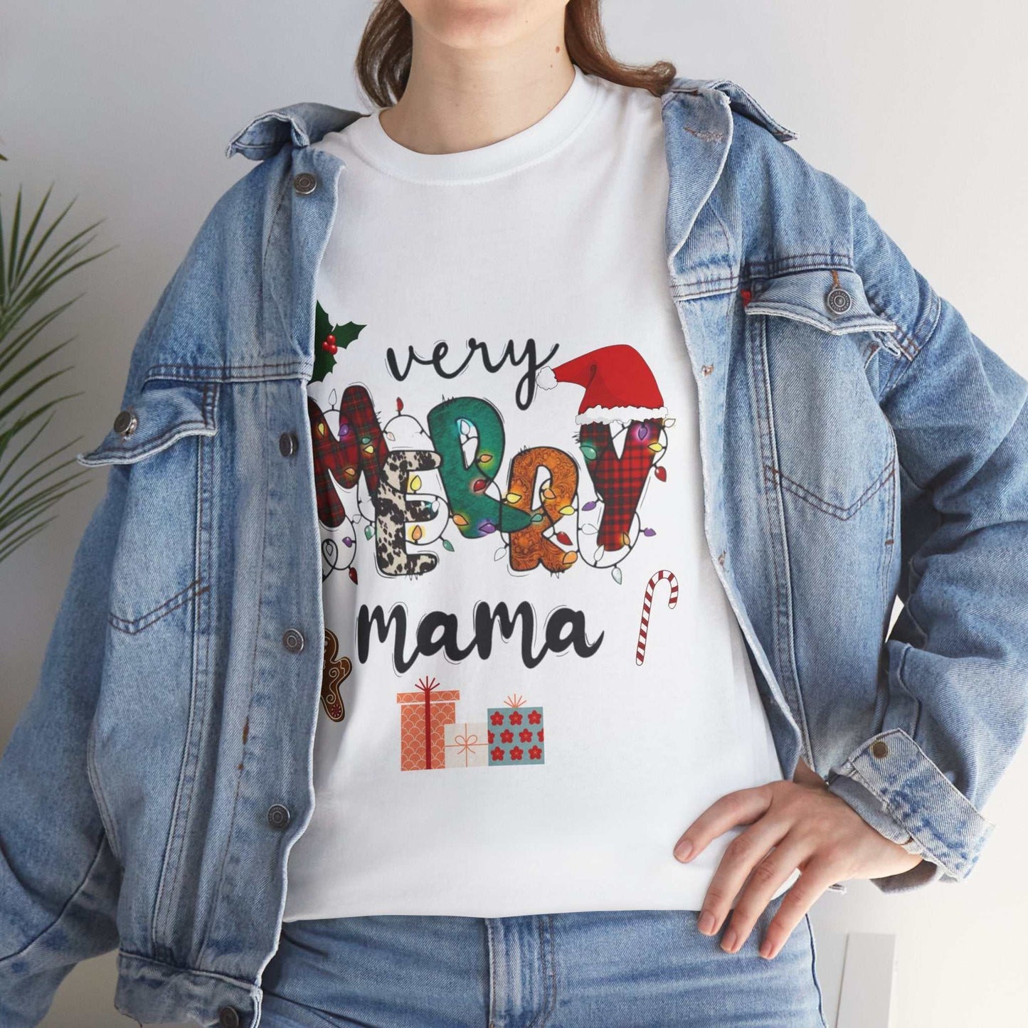 Very Merry Mama Christmas Shirt, Merry Christmas Party Gift