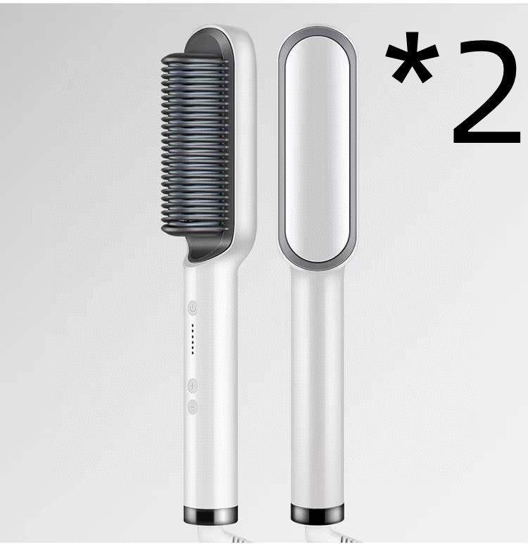 New 2 In 1 Hair Straightener Hot Comb Negative Ion 🔥 TODAY ONLY: 50% OFF!