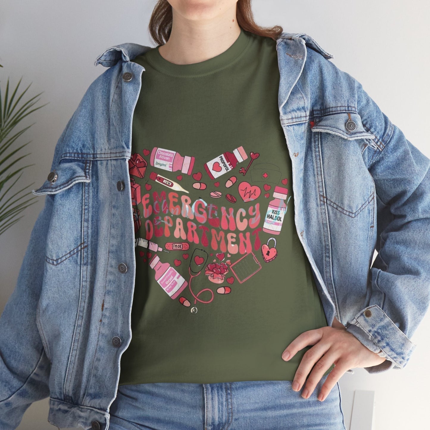 Emergency Department Nurse Valentine T-Shirt , Valentines Day Nursing Gifts