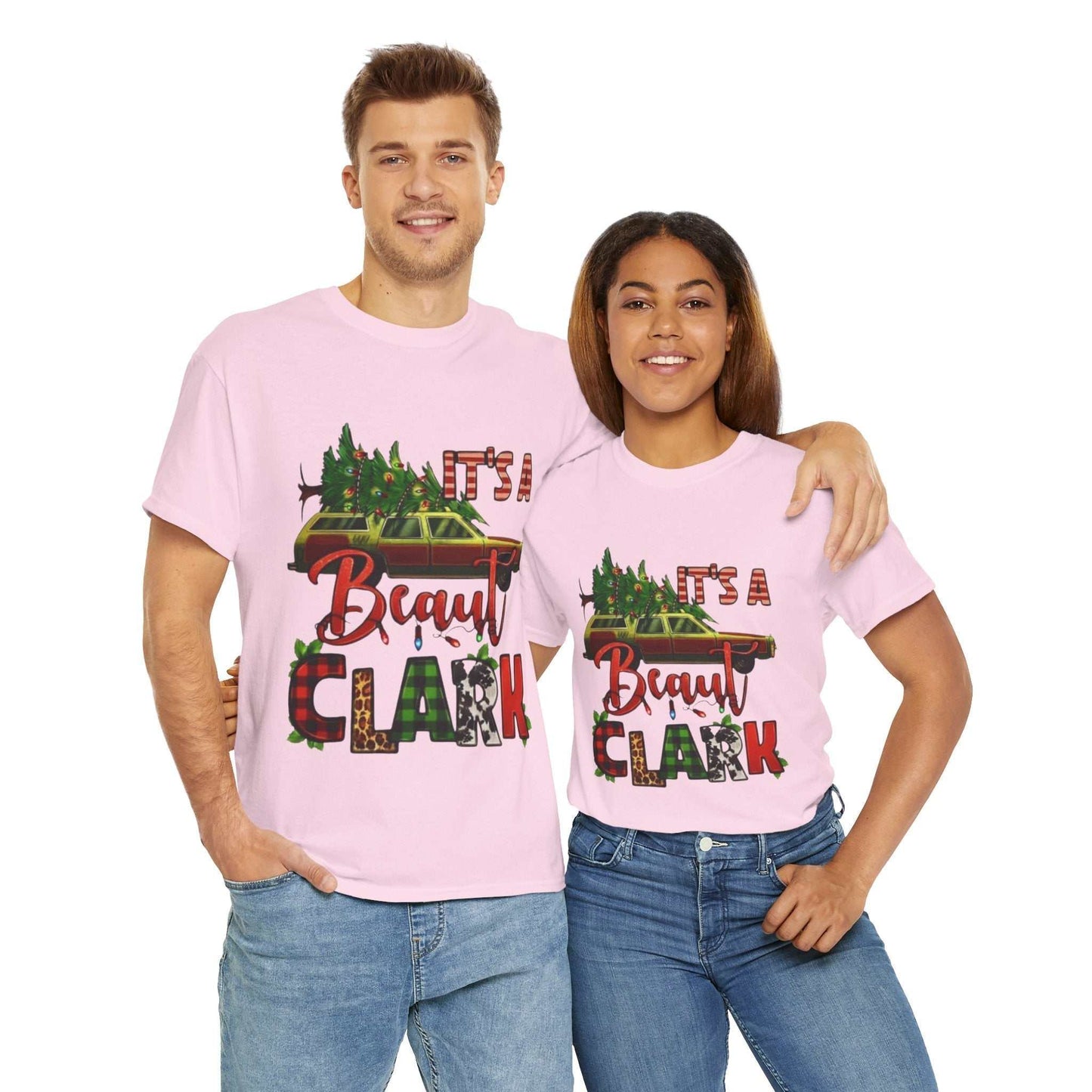 Retro "Its A Beaut Clark Christmas Shirt" featuring holiday design, inspired by National Lampoon's Christmas Vacation.