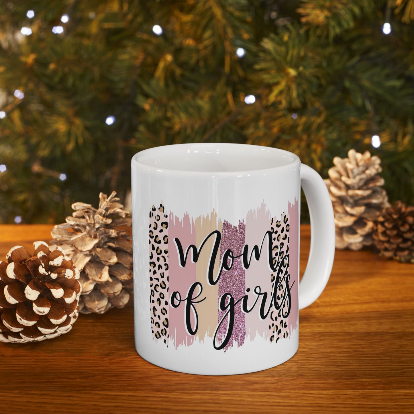 Trendy Leopard Print Ceramic Mug - "Mugs of Girls" - Perfect Gift for Coffee Lovers