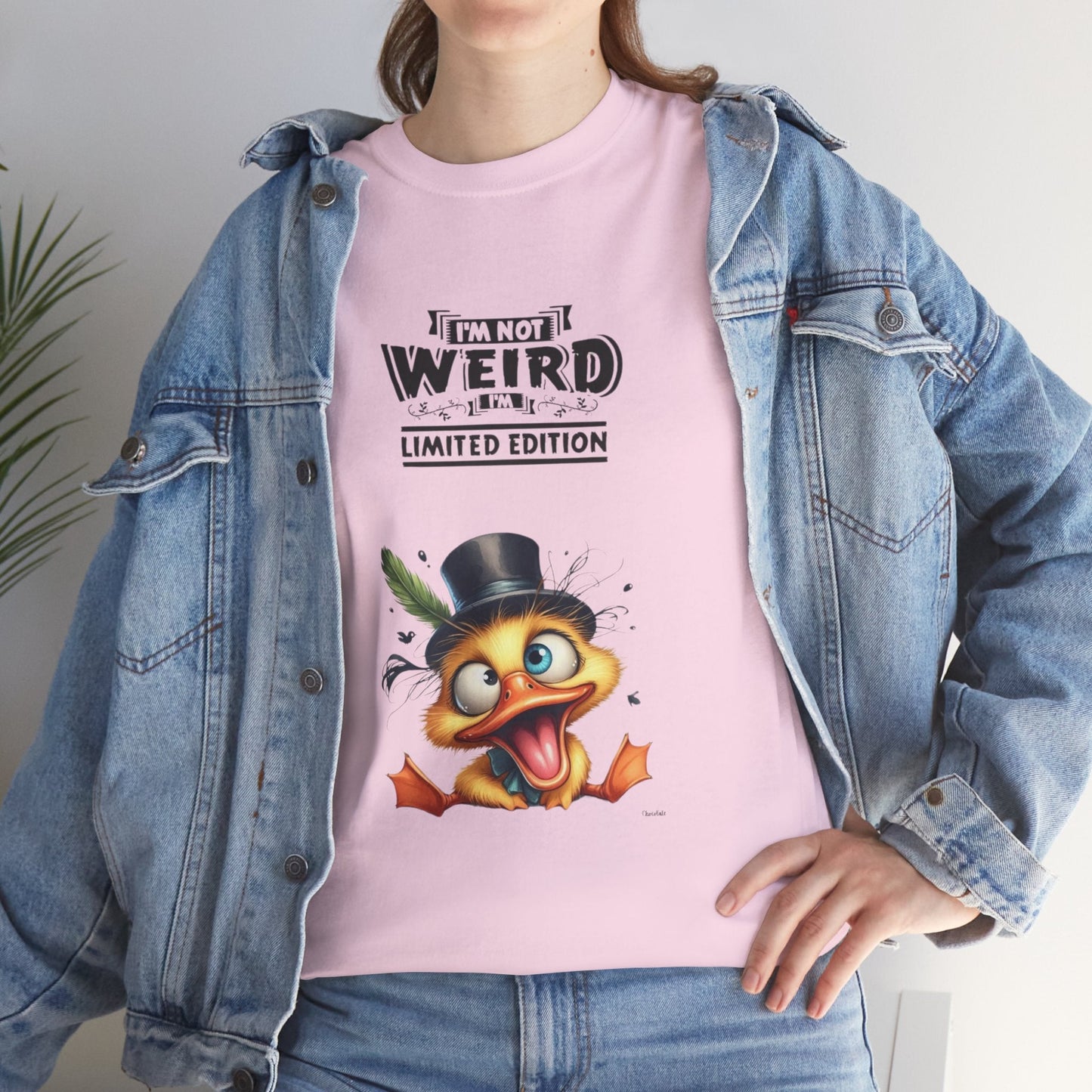 Limited Edition Unisex Heavy Cotton Tee - "I'm Not Weird" Graphic Tee