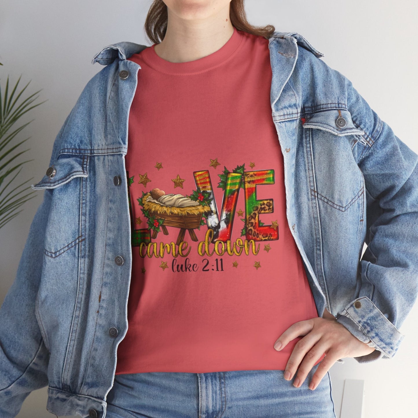Love Came Down Christmas Shirt, Jesus Christian Gift