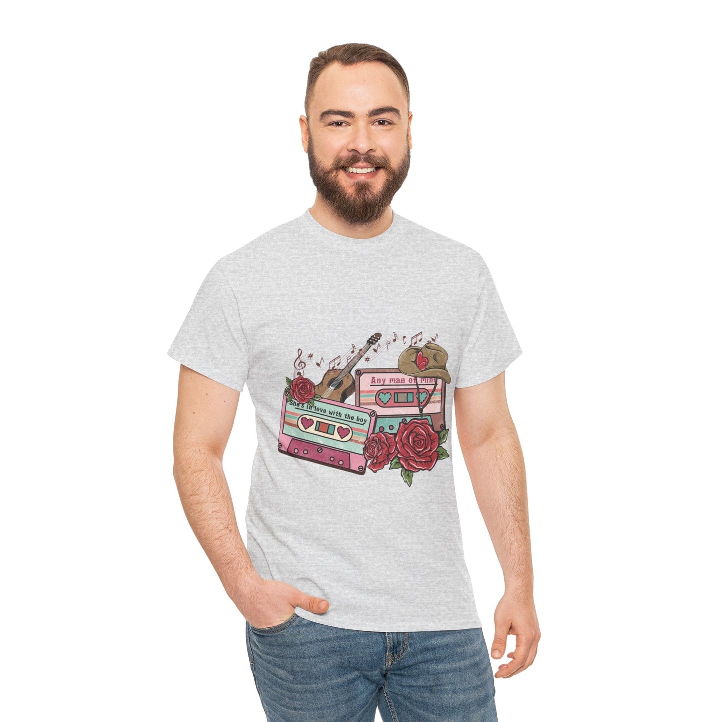 Country Music Love Songs T-Shirt, Retro Cowboy Cassette Love Gift
