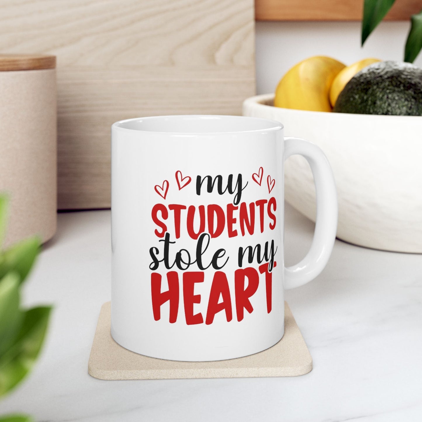 My Students Stole My Heart Mugs, Teacher Valentines Day Gift