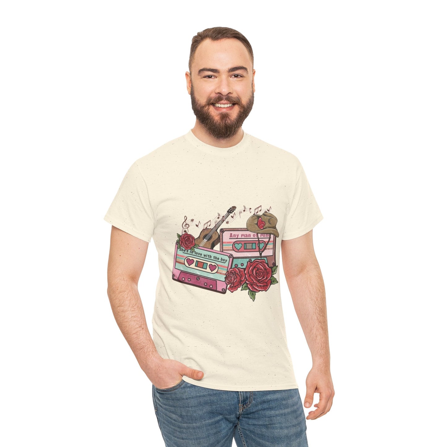 Country Music Love Songs T-Shirt, Retro Cowboy Cassette Love Gift