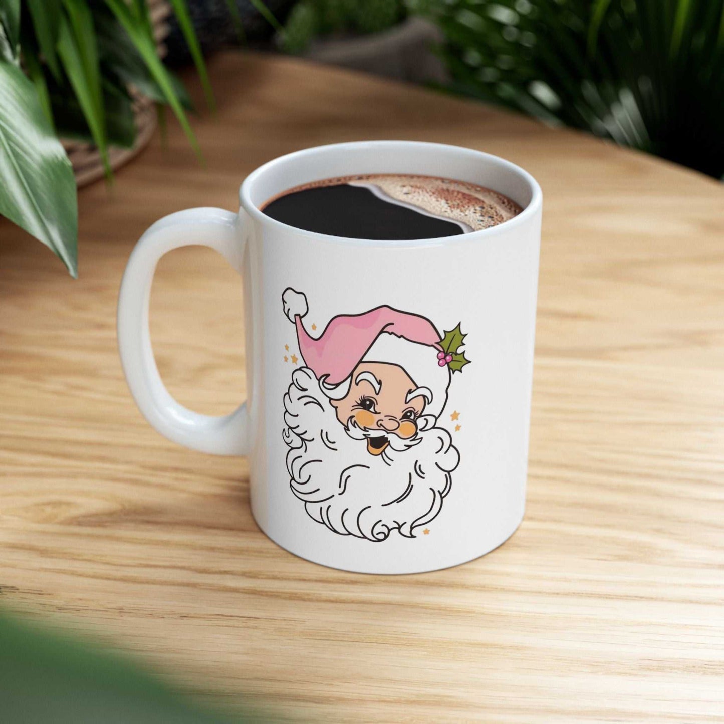Santa Claus Mugs, Vintage Christmas Gift