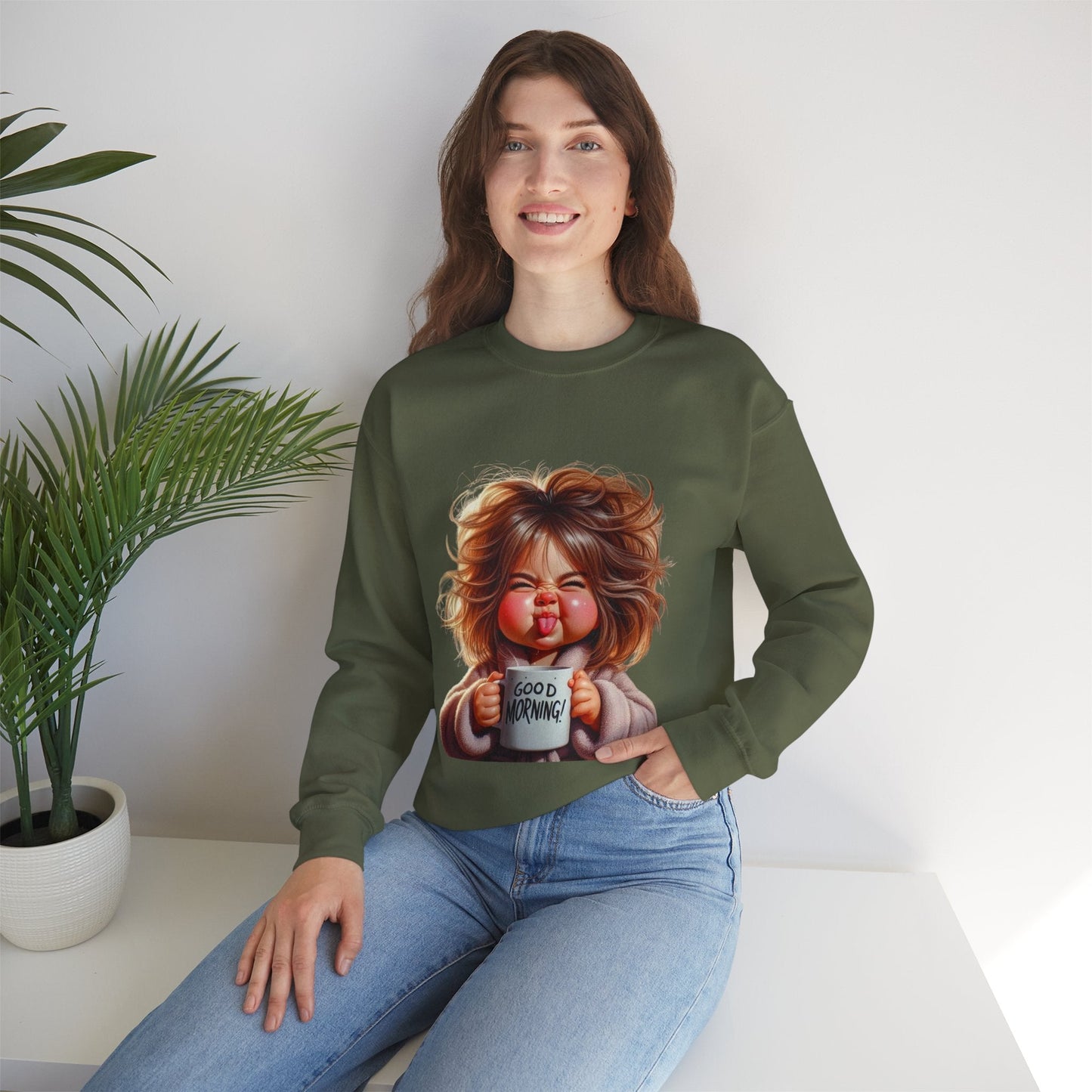 Good Morning Sweatshirt - Unisex Heavy Blend Crewneck