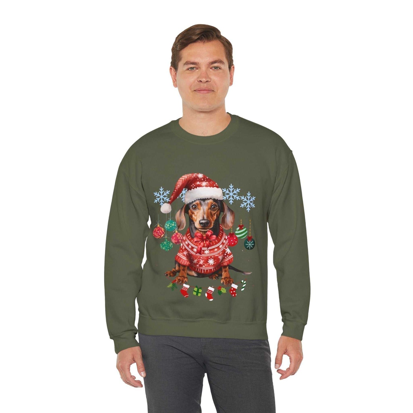 Christmas on the Farm Sweatshirt, Dog Christmas Gift,