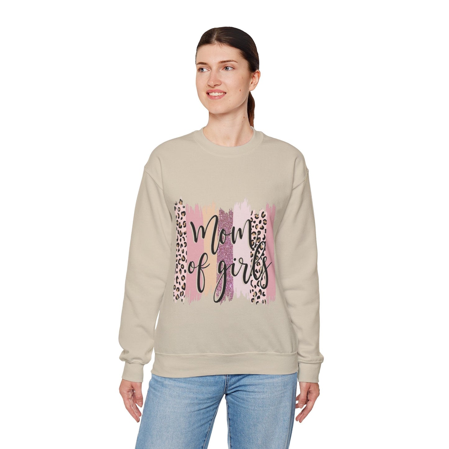 Mom of Girls Crewneck Sweatshirt - Stylish & Comfy Gift for Moms