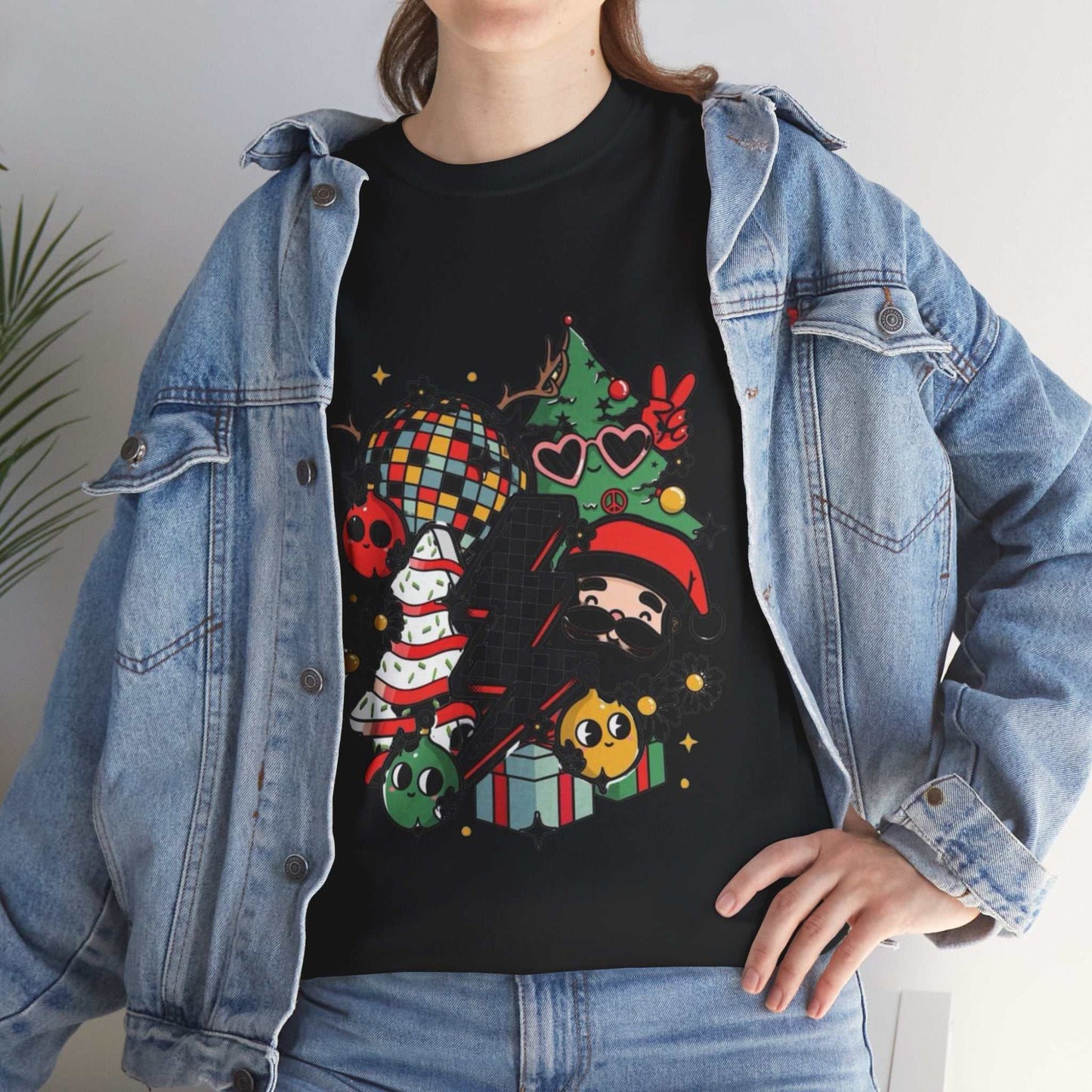 Christmas Disco Shirt Long Sleeve, Retro Disco Holiday Gift